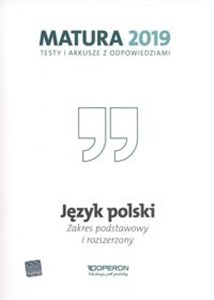 Język polski Matura 2019 Testy i arkusze Zakres podstawowy i rozszerzony Canada Bookstore