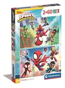 Puzzle 2x60 Super Kolor Spidey  - Polish Bookstore USA