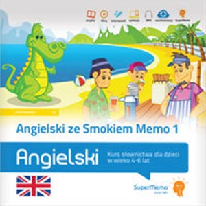 Angielski ze Smokiem Memo 1 Kurs słownictwa dla dzieci w wieku 4-6 lat poziom podstawowy A0 online polish bookstore