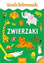 Zwierzaki. Kolorowanka A4. Wesołe kolorowanki  - Opracowanie zbiorowe