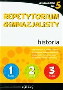 Repetytorium gimnazjalisty historia Gimnazjum na 5 online polish bookstore