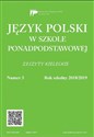 Język polski w szkole ponadpodst. nr 3 2018/2019 