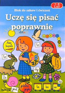 Uczę się pisać poprawnie Blok do zabaw i ćwiczeń bookstore