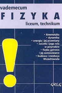 Vademecum mini Fizyka Liceum technikum online polish bookstore