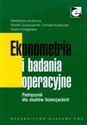 Ekonometria i badania operacyjne Podręcznik dla studiów licencjackich Canada Bookstore