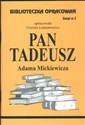 Biblioteczka Opracowań Pan Tadeusz Adama Mickiewicza Zeszyt nr 2 to buy in USA