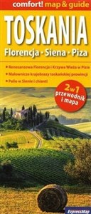 Toskania Florencja Siena Piza 2w1 przewodnik i mapa Polish bookstore