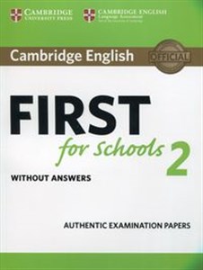 Cambridge English First for Schools 2 Student's Book without answers pl online bookstore