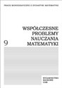 Współczesne problemy nauczania matematyki T.9 Tom 9 pl online bookstore