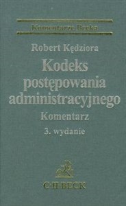 Kodeks postępowania administracyjnego Komentarz books in polish