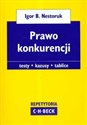 Prawo konkurencji testy kazusy tablice Polish bookstore