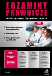 Egzaminy Prawnicze Ministerstwa Sprawiedliwości 2016 T1 Akta cywilne i karne Polish bookstore