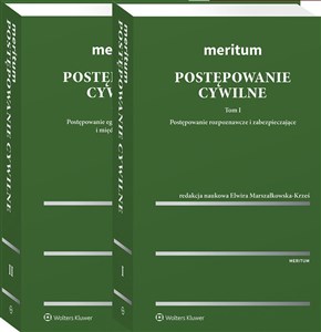 Postępowanie cywilne MERITUM Tom 1/2 Tom I Postepowanie rozpoznawcze i zabezpieczające + Tom II Postępowanie egzekucyjne, arbitrażowe i Bookshop