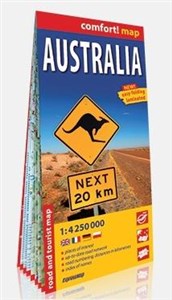 Australia laminowana mapa samochodowo-turystyczna 1:4 250 000  