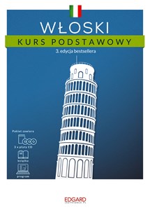Włoski Kurs podstawowy książka + 3 płyty CD + program in polish