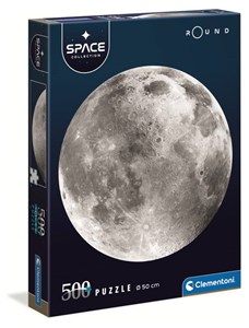Puzzle okrągłe 500 Space Collection Księżyc  