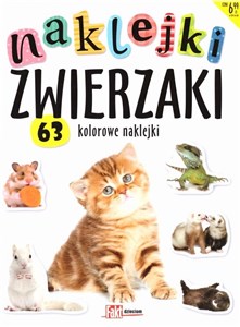 Naklejki zwierzaki. 63 kolorowe naklejki Canada Bookstore