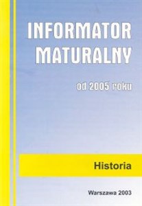 Informator maturalny od 2005 r. Historia to buy in USA