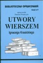 Biblioteczka Opracowań Utwory wierszem Ignacego Krasickiego Zeszyt nr 9 - Danuta Polańczyk