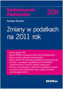 Zmiany w podatkach na 2011 rok  