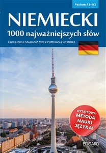 Niemiecki 1000 najważniejszych słów Ćwiczenia i nagrania mp3 z poprawną wymową Poziom A1-A2 polish books in canada