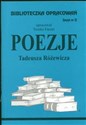 Biblioteczka Opracowań Poezje Tadeusza Różewicza Polish Books Canada