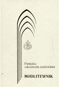 Pamiątka sakramentu małżeństwa Modlitewnik ecr bookstore