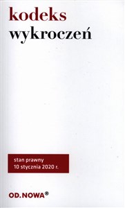 Kodeks wykroczeń styczeń 2020 Polish Books Canada