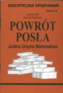 Biblioteczka Opracowań  Powrót posła Juliana Ursyna Niemcewicza Zeszyt nr 16 pl online bookstore