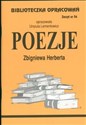 Biblioteczka Opracowań Poezje Zbigniewa Herberta Zeszyt nr 54 books in polish