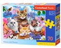 Puzzle 70 Kocięta z kwiatami B-070107 - 