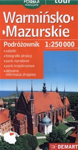 Warmińsko-mazurskie Podróżownik 1:250 000 Turystyczna mapa samochodowa  