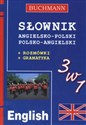 Słownik 3 w 1 angielsko polski polsko angielski rozmówski gramatyka 