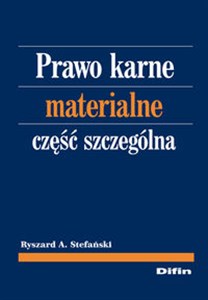 Prawo karne materialne Część szczególna polish books in canada