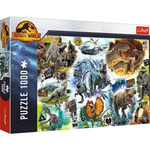Puzzle 1000 Na tropie dinozaurów Jurassic World online polish bookstore