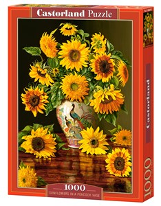 Puzzle 1000 Sunflowers in a Peacock Vase buy polish books in Usa