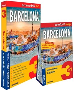 Barcelona 3w1: przewodnik + atlas + mapa to buy in USA