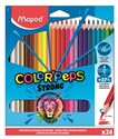 Kredki ołówkowe trójkątne Colorpeps Strong Maped 24 kolory - 