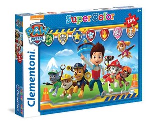 Puzzle 104 Supercolor Paw Patrol buy polish books in Usa