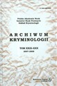 Archiwum kryminologii t. XXIX-XXX 2007-2008 - 