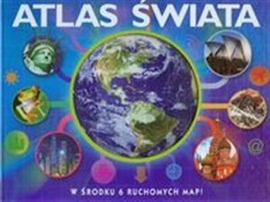 Interaktywny atlas świata W środku 6 ruchomych map  