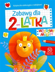 Wzorowy maluch Zabawy dla 2-latka Książeczka edukacyjna z naklejkami Polish bookstore