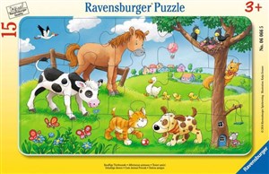 Puzzle 2D 15 ramkowe Miłośnicy słodkich zwierząt 6066 bookstore