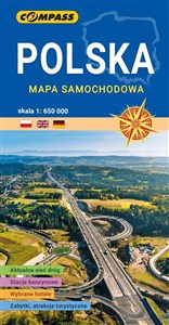 Polska Mapa samochodowa 1:650 000 Bookshop