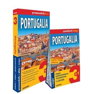 Portugalia 3w1: przewodnik + atlas + mapa in polish