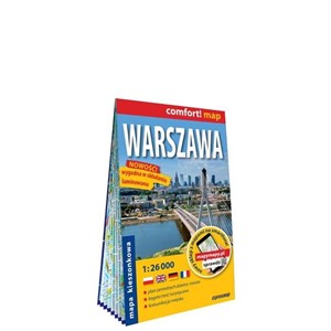Warszawa kieszonkowy laminowany plan miasta 1:26 000 Canada Bookstore
