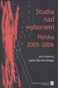 Studia nad wyborami Polska 2005 - 2006 polish books in canada