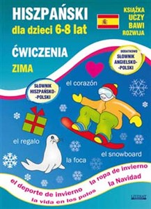 Hiszpański dla dzieci 6-8 lat Ćwiczenia Zima (z nauką angielskiego) buy polish books in Usa