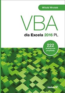 VBA dla Excela 2016 PL 222 praktyczne przykłady pl online bookstore