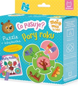 Co pasuje? Pory roku Puzzle + książeczka 